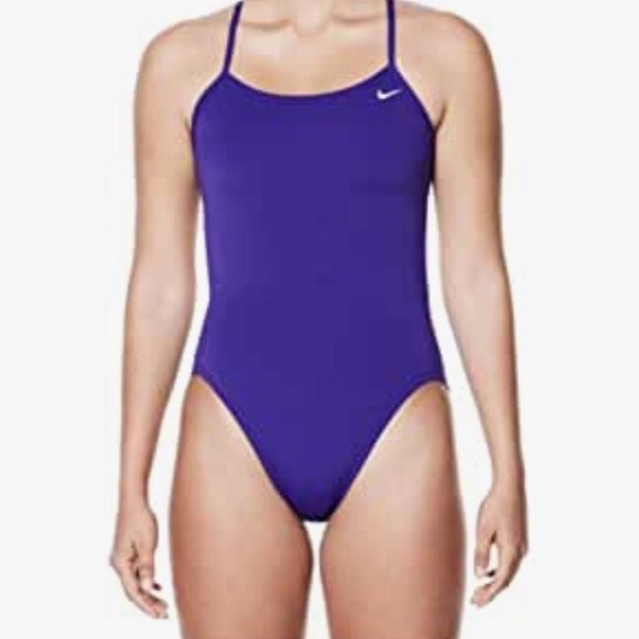 Nike One Piece Swimsuit Royal Purple Size 12 - Picture 8 of 8